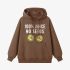 Brown Letter Graphic Hoodie GM8809-221