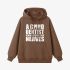 Brown Letter Graphic Hoodie GM8809-223