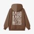 Brown Letter Graphic Hoodie GM8809-224