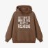 Brown Letter Graphic Hoodie GM8809-225