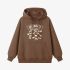 Brown Animal Graphic Hoodie GM8809-248