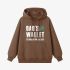 Brown Letter Graphic Hoodie GM8809-250