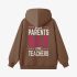 Brown Letter Graphic Hoodie GM8809-251