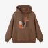 Fox Geometric Graphic Brown Hoodie GM8809-258