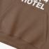 Letter Graphic Brown Hoodie GM8809-282