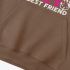 Letter Graphic Brown Hoodie GM8809-284