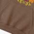 Brown Letters Print Hoodie GM8809-43