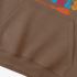 Brown Letters Print Hoodie GM8809-47