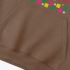 Brown Letters Print Hoodie GM8809-77