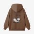 Brown Cartoon Print Hoodie GM8809-96