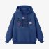 Dark Blue Letters Print Hoodie GM8810-109