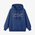 Dark Blue Letters Print Hoodie GM8810-112