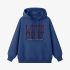 Dark Blue Letters Print Hoodie GM8810-119