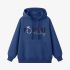 Dark Blue Letters Print Hoodie GM8810-123