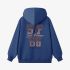 Dark Blue Numbers Print Hoodie GM8810-125