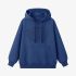 Dark Blue Letters Print Hoodie GM8810-148