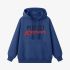 Dark Blue Letters Print Hoodie GM8810-149