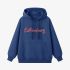 Dark Blue Letters Print Hoodie GM8810-153