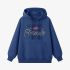 Dark Blue Letters Print Hoodie GM8810-154