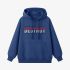 Dark Blue Letters Print Hoodie GM8810-160