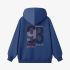 Dark Blue Numbers Print Hoodie GM8810-164