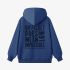 Dark Blue Letters Print Hoodie GM8810-166