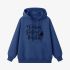 Dark Blue Letters Print Hoodie GM8810-171