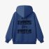 Dark Blue Letters Print Hoodie GM8810-172