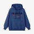 Dark Blue Letters Print Hoodie GM8810-174