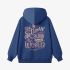 Letter Graphic Dark Blue Hoodie GM8810-181