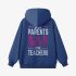 Dark Blue Letter Graphic Hoodie GM8810-251