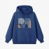 Elephant Geometric Graphic Dark Blue Hoodie GM8810-255