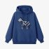 Zebra Geometric Graphic Dark Blue Hoodie GM8810-257