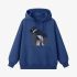 Chimpanzees Geometric Graphic Dark Blue Hoodie GM8810-262