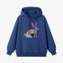 Rabbit Geometric Graphic Dark Blue Hoodie GM8810-263