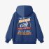 Letter Graphic Dark Blue Hoodie GM8810-320