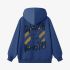 Dark Blue Cartoon Print Hoodie GM8810-36