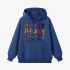 Dark Blue Letters Print Hoodie GM8810-57