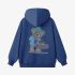 Dark Blue Cartoon Print Hoodie GM8810-59