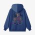 Dark Blue Letters Print Hoodie GM8810-81