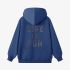 Dark Blue Letters Print Hoodie GM8810-91