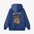 Dark Blue Cartoon Print Hoodie GM8810-93