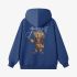 Dark Blue Cartoon Print Hoodie GM8810-95