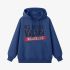 Dark Blue Letters Print Hoodie GM8810-98