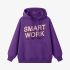 Purple Letters Print Hoodie GM8811-102