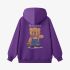 Purple Cartoon Print Hoodie GM8811-103