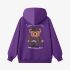 Purple Cartoon Print Hoodie GM8811-104