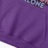 Purple Letters Print Hoodie GM8811-108