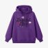 Purple Letters Print Hoodie GM8811-109