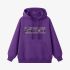 Purple Letters Print Hoodie GM8811-112